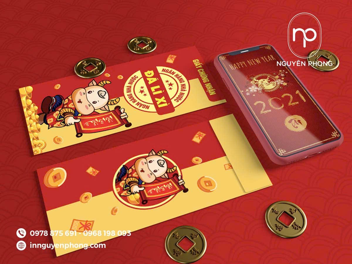 Dịch vụ in bao lì xì theo yêu cầu